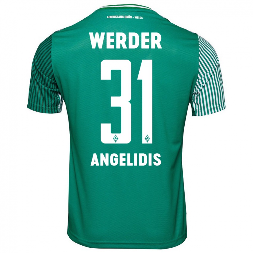 Hombre Camiseta Spyros Angelidis #31 Verde 1ª Equipación 2023/24 La Camisa