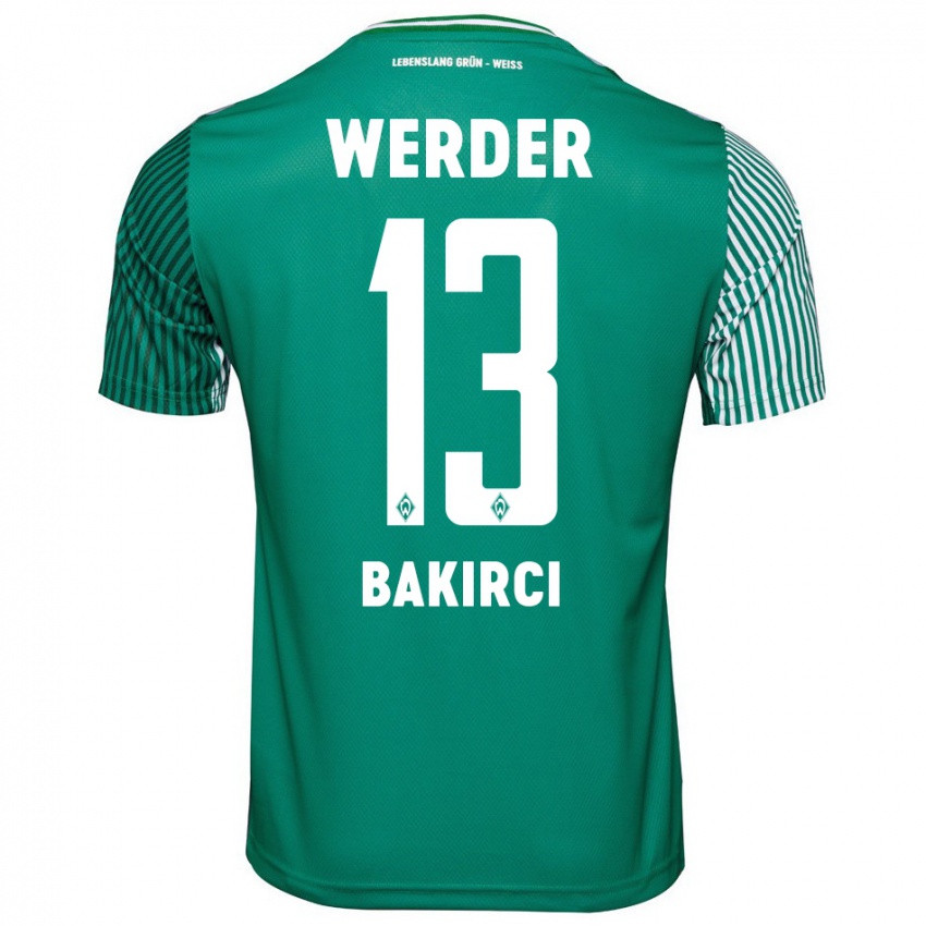 Hombre Camiseta Yunus Bakirci #13 Verde 1ª Equipación 2023/24 La Camisa