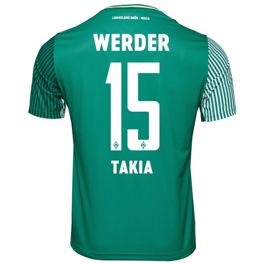 Hombre Camiseta Toirik Onlam Takia #15 Verde 1ª Equipación 2023/24 La Camisa