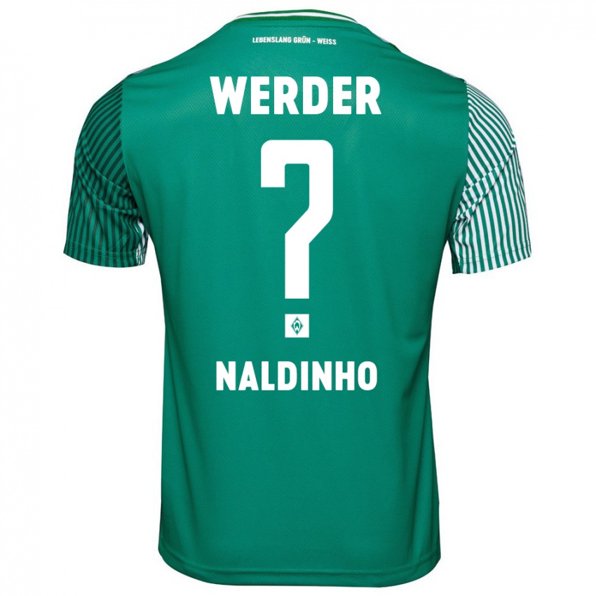 Hombre Camiseta Naldinho #0 Verde 1ª Equipación 2023/24 La Camisa