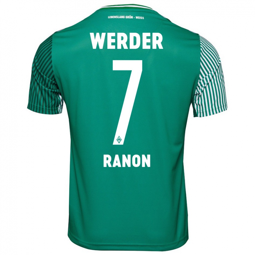 Hombre Camiseta Yuval Ranon #7 Verde 1ª Equipación 2023/24 La Camisa