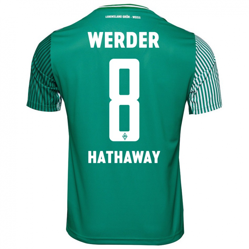 Hombre Camiseta Max Hathaway #8 Verde 1ª Equipación 2023/24 La Camisa