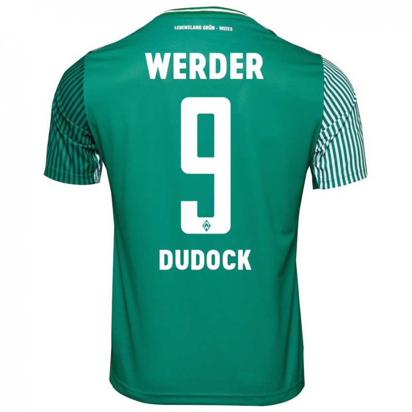 Hombre Camiseta Joshua Dudock #9 Verde 1ª Equipación 2023/24 La Camisa