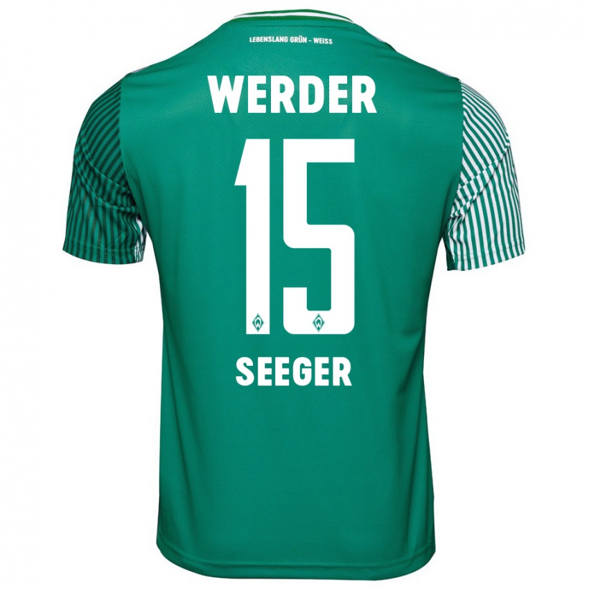 Hombre Camiseta Ben Ekobena-Seeger #15 Verde 1ª Equipación 2023/24 La Camisa