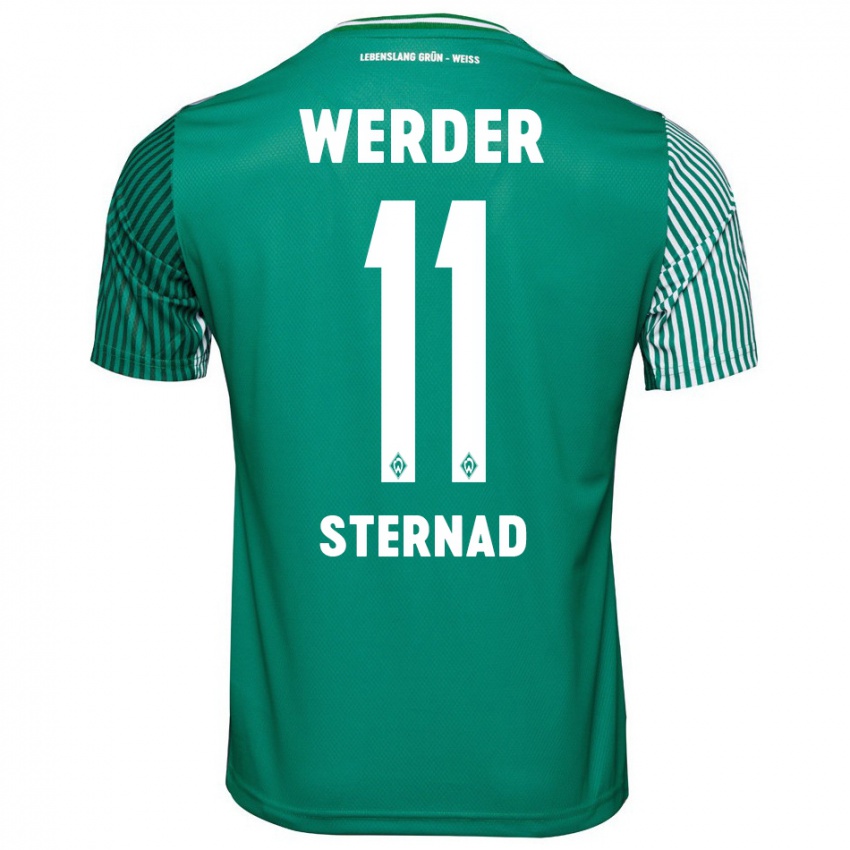 Hombre Camiseta Maja Sternad #11 Verde 1ª Equipación 2023/24 La Camisa