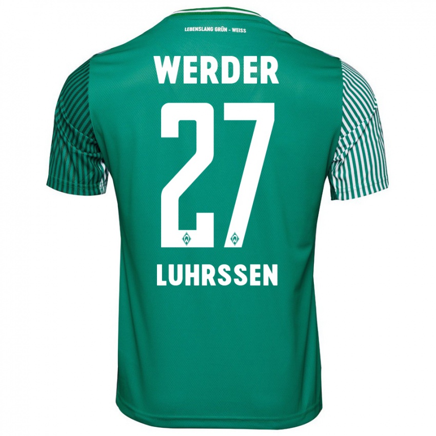 Hombre Camiseta Nina Luhrssen #27 Verde 1ª Equipación 2023/24 La Camisa