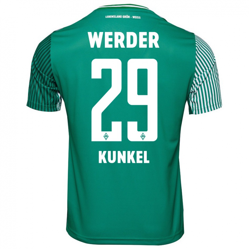 Hombre Camiseta Melina Kunkel #29 Verde 1ª Equipación 2023/24 La Camisa