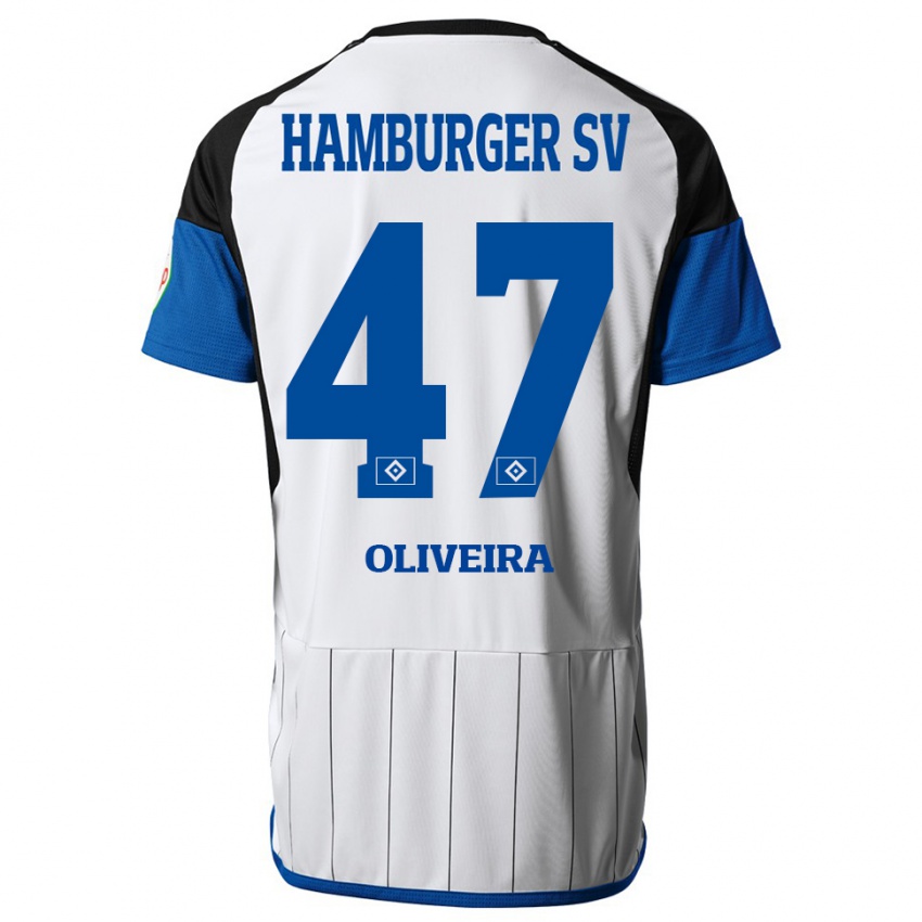 Hombre Camiseta Nicolas Oliveira #47 Blanco 1ª Equipación 2023/24 La Camisa