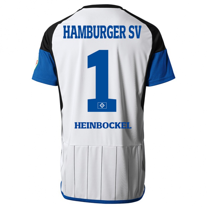 Hombre Camiseta Simon Heinbockel #1 Blanco 1ª Equipación 2023/24 La Camisa