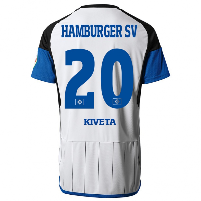 Hombre Camiseta Glory Kiveta #20 Blanco 1ª Equipación 2023/24 La Camisa