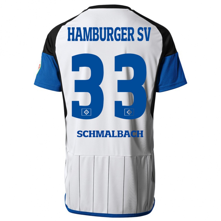 Hombre Camiseta Sebastian Schmalbach #33 Blanco 1ª Equipación 2023/24 La Camisa