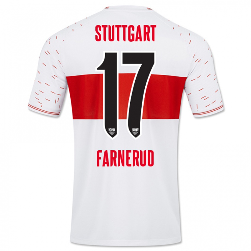 Hombre Camiseta Colin Farnerud #17 Blanco 1ª Equipación 2023/24 La Camisa