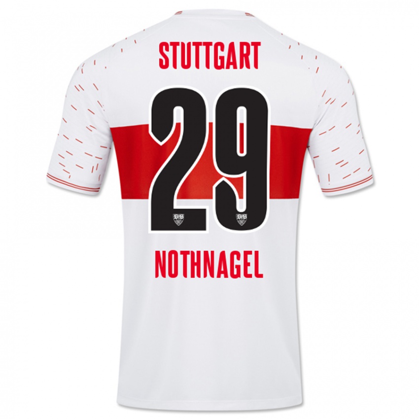 Hombre Camiseta Dominik Nothnagel #29 Blanco 1ª Equipación 2023/24 La Camisa