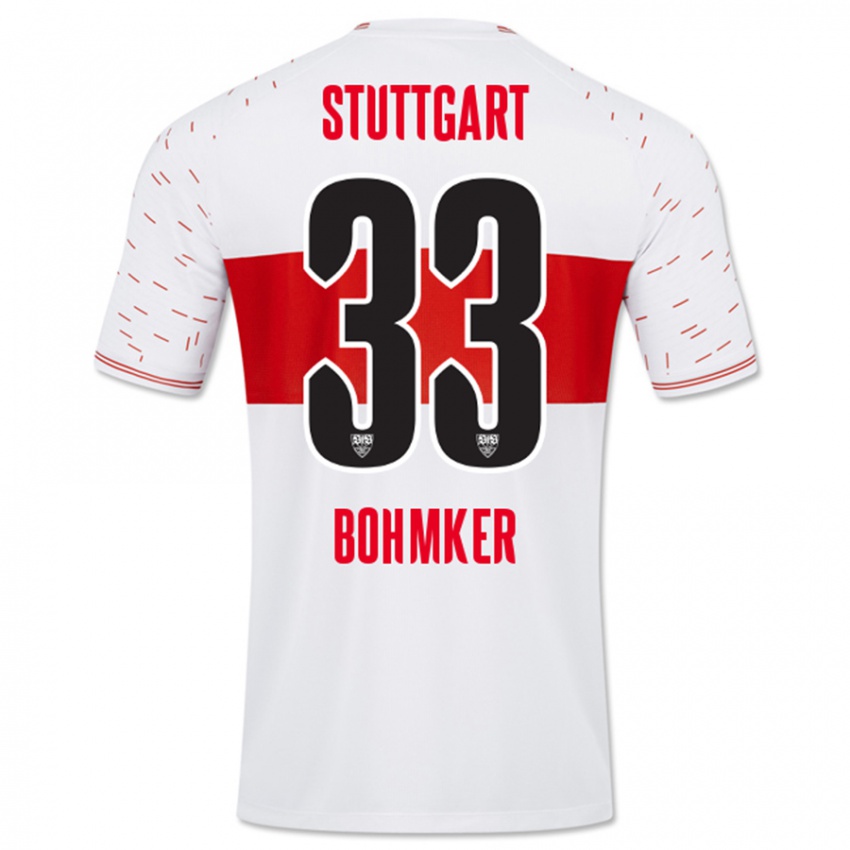 Hombre Camiseta Finn Böhmker #33 Blanco 1ª Equipación 2023/24 La Camisa