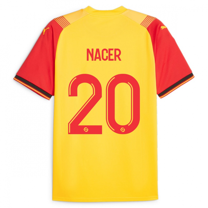 Hombre Camiseta Myriem Nacer #20 Amarillo 1ª Equipación 2023/24 La Camisa