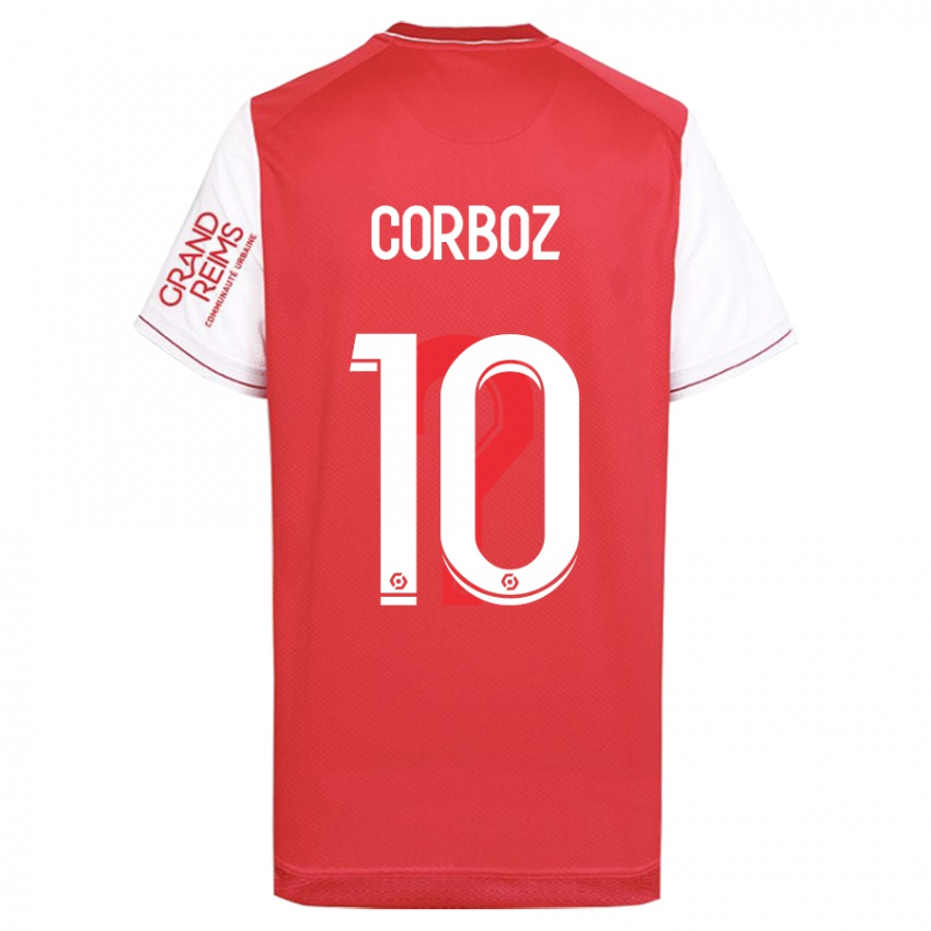 Hombre Camiseta Rachel Corboz #10 Rojo 1ª Equipación 2023/24 La Camisa
