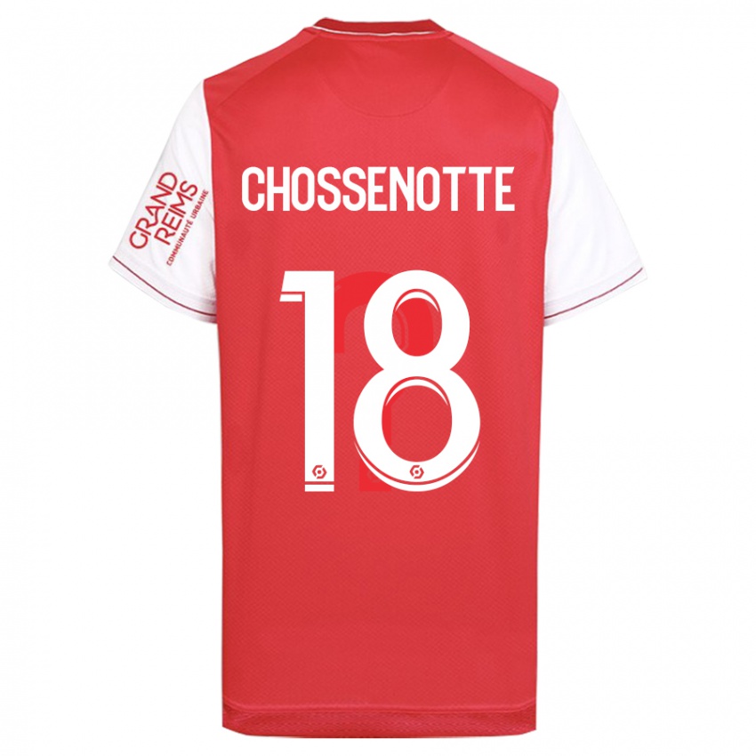 Hombre Camiseta Shana Chossenotte #18 Rojo 1ª Equipación 2023/24 La Camisa