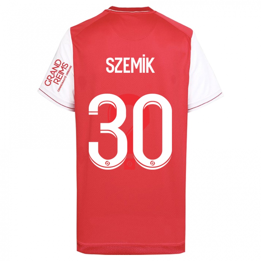 Hombre Camiseta Kinga Szemik #30 Rojo 1ª Equipación 2023/24 La Camisa