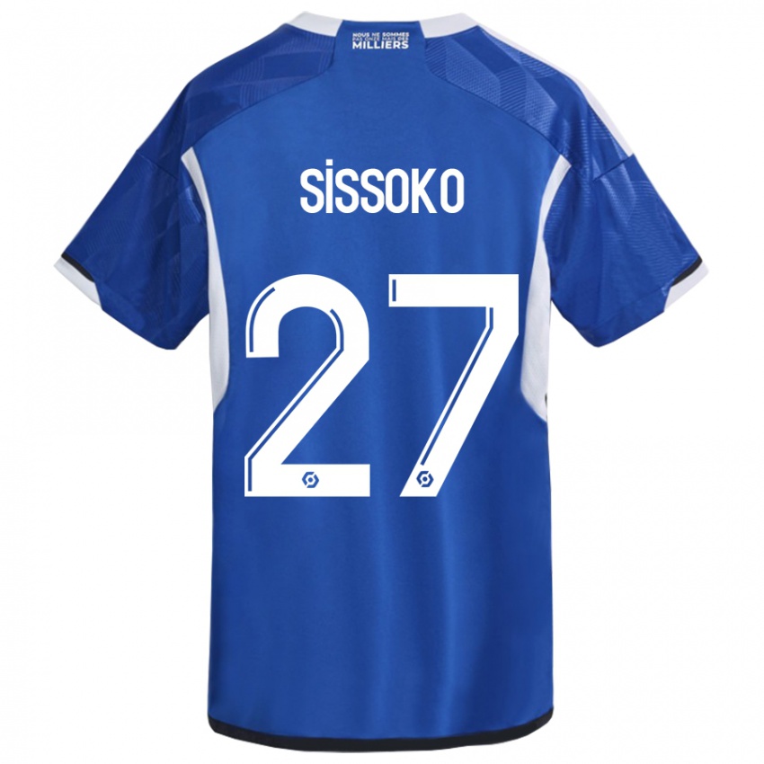 Hombre Camiseta Ibrahima Sissoko #27 Azul 1ª Equipación 2023/24 La Camisa