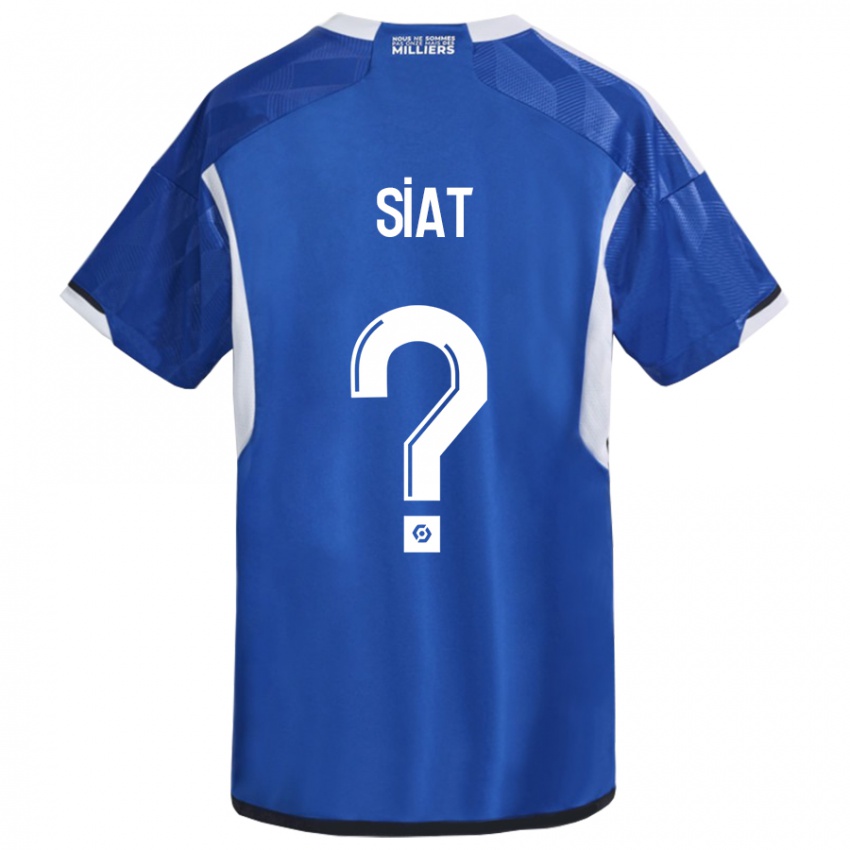 Hombre Camiseta Victor Siat #0 Azul 1ª Equipación 2023/24 La Camisa