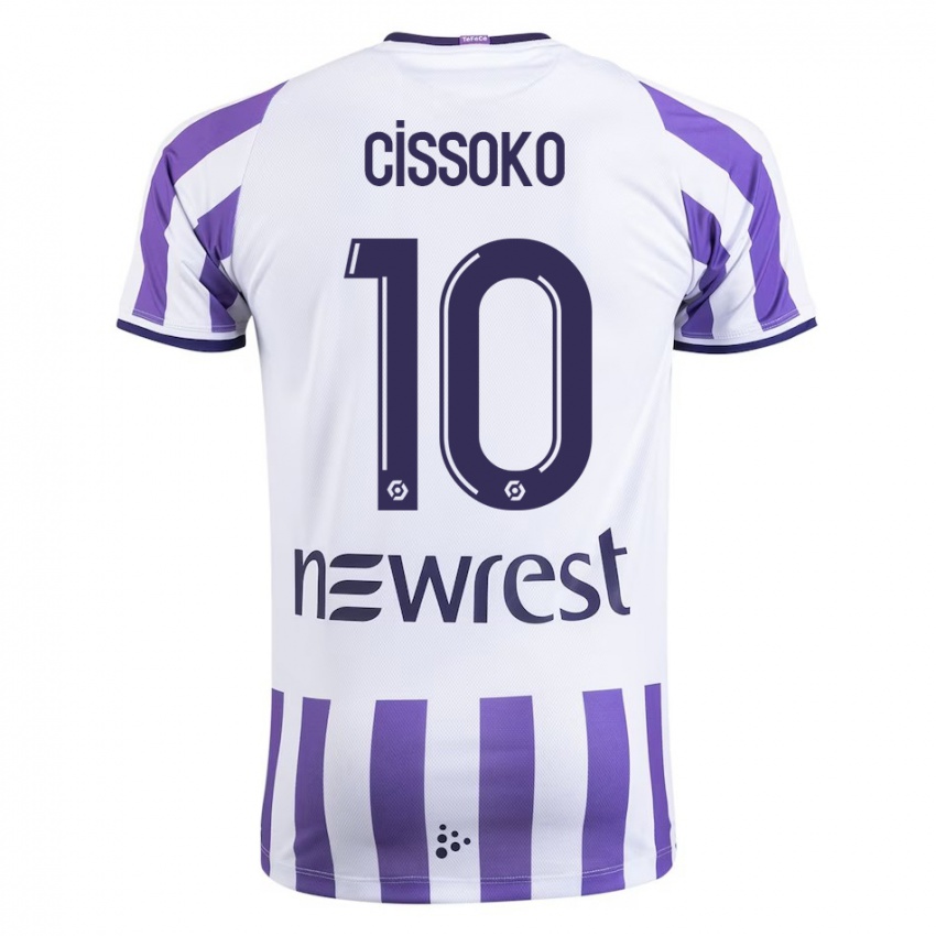Hombre Camiseta Ibrahim Cissoko #10 Blanco 1ª Equipación 2023/24 La Camisa