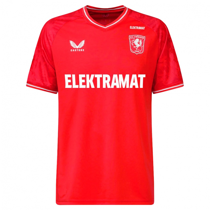 Hombre Camiseta Caitlin Dijkstra #4 Rojo 1ª Equipación 2023/24 La Camisa