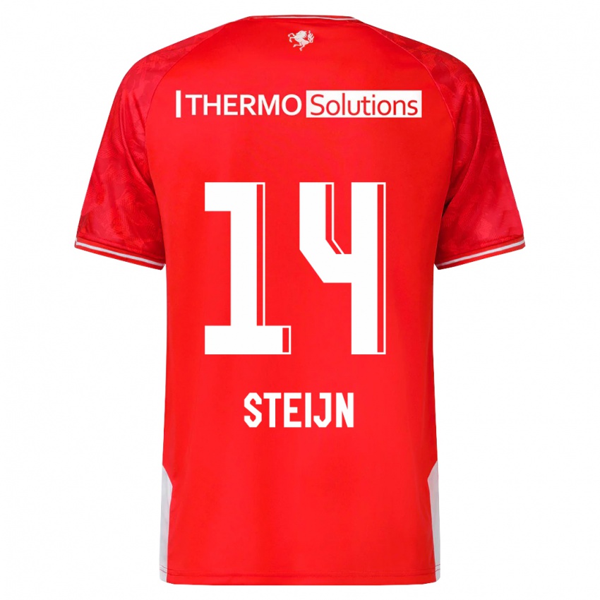 Hombre Camiseta Sem Steijn #14 Rojo 1ª Equipación 2023/24 La Camisa