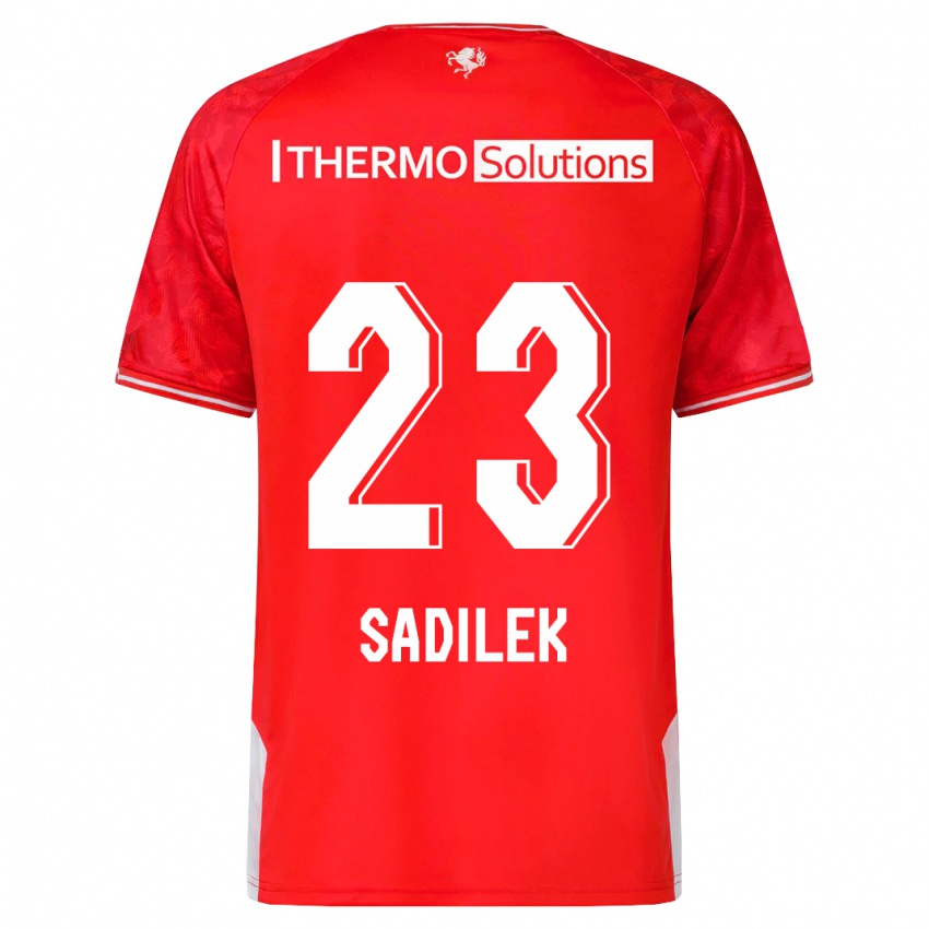 Hombre Camiseta Michal Sadilek #23 Rojo 1ª Equipación 2023/24 La Camisa