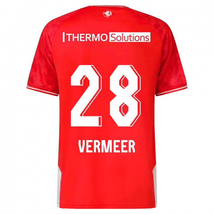 Hombre Camiseta Sofie Rianne Vermeer #28 Rojo 1ª Equipación 2023/24 La Camisa