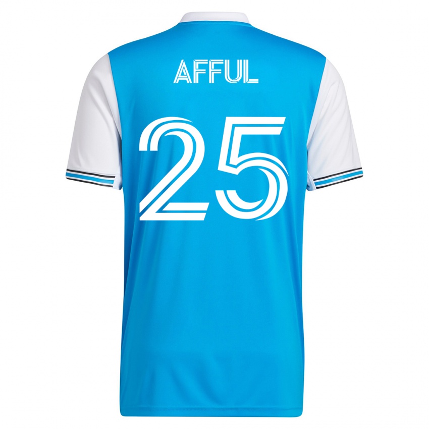 Hombre Camiseta Harrison Afful #25 Azul 1ª Equipación 2023/24 La Camisa