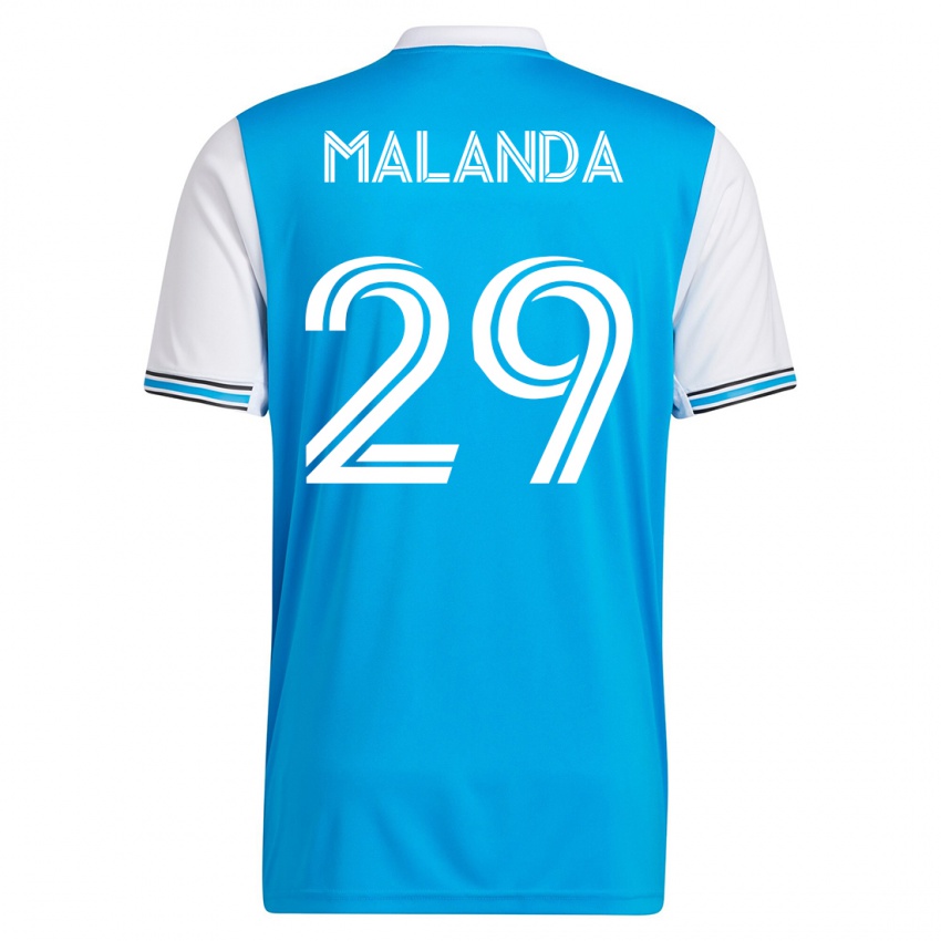Hombre Camiseta Adilson Malanda #29 Azul 1ª Equipación 2023/24 La Camisa