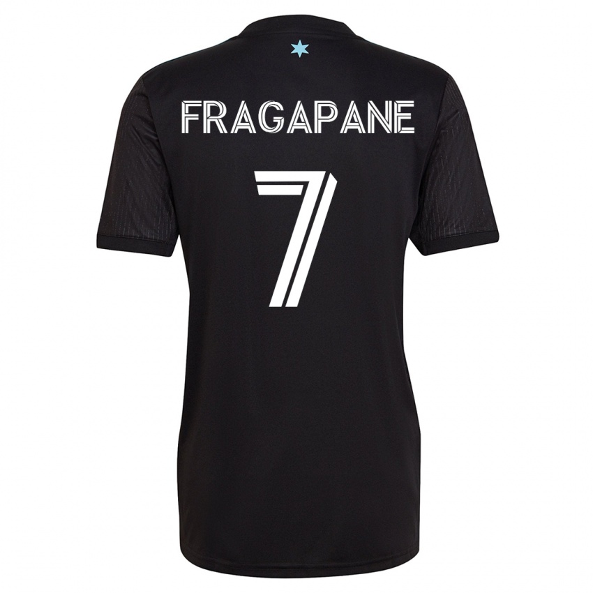 Hombre Camiseta Franco Fragapane #7 Negro 1ª Equipación 2023/24 La Camisa