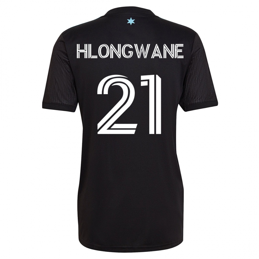 Hombre Camiseta Bongokuhle Hlongwane #21 Negro 1ª Equipación 2023/24 La Camisa