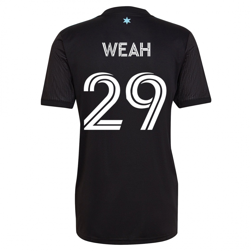 Hombre Camiseta Patrick Weah #29 Negro 1ª Equipación 2023/24 La Camisa