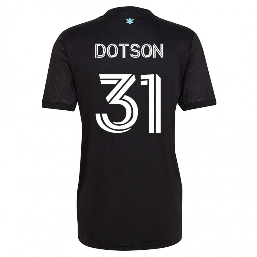 Hombre Camiseta Hassani Dotson #31 Negro 1ª Equipación 2023/24 La Camisa