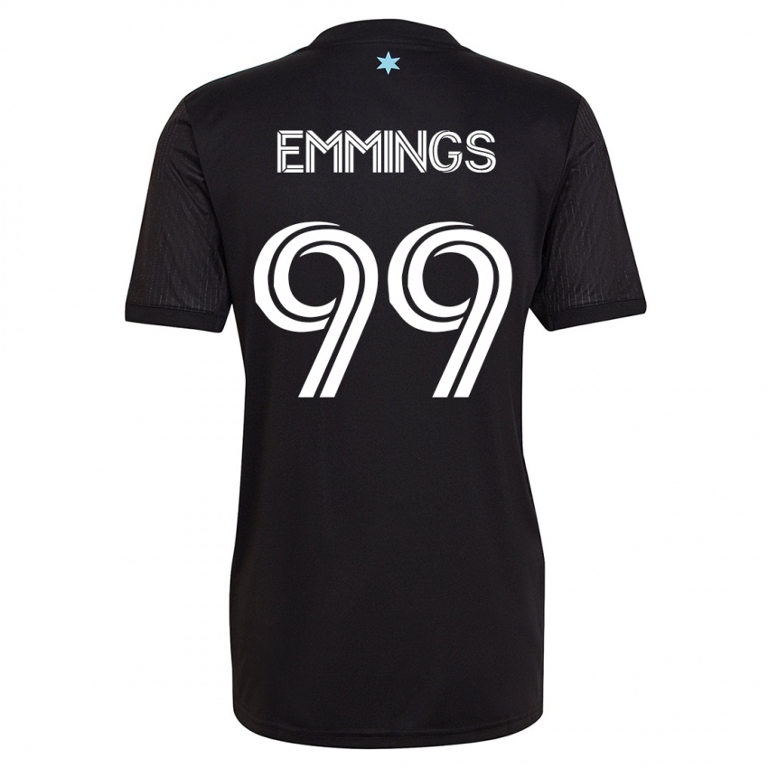 Hombre Camiseta Fred Emmings #99 Negro 1ª Equipación 2023/24 La Camisa