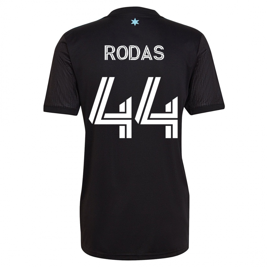 Hombre Camiseta Geremy Rodas #44 Negro 1ª Equipación 2023/24 La Camisa