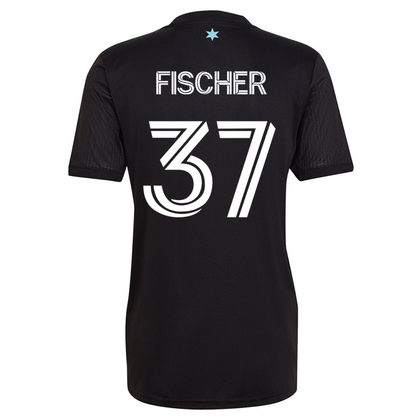 Hombre Camiseta Britton Fischer #37 Negro 1ª Equipación 2023/24 La Camisa