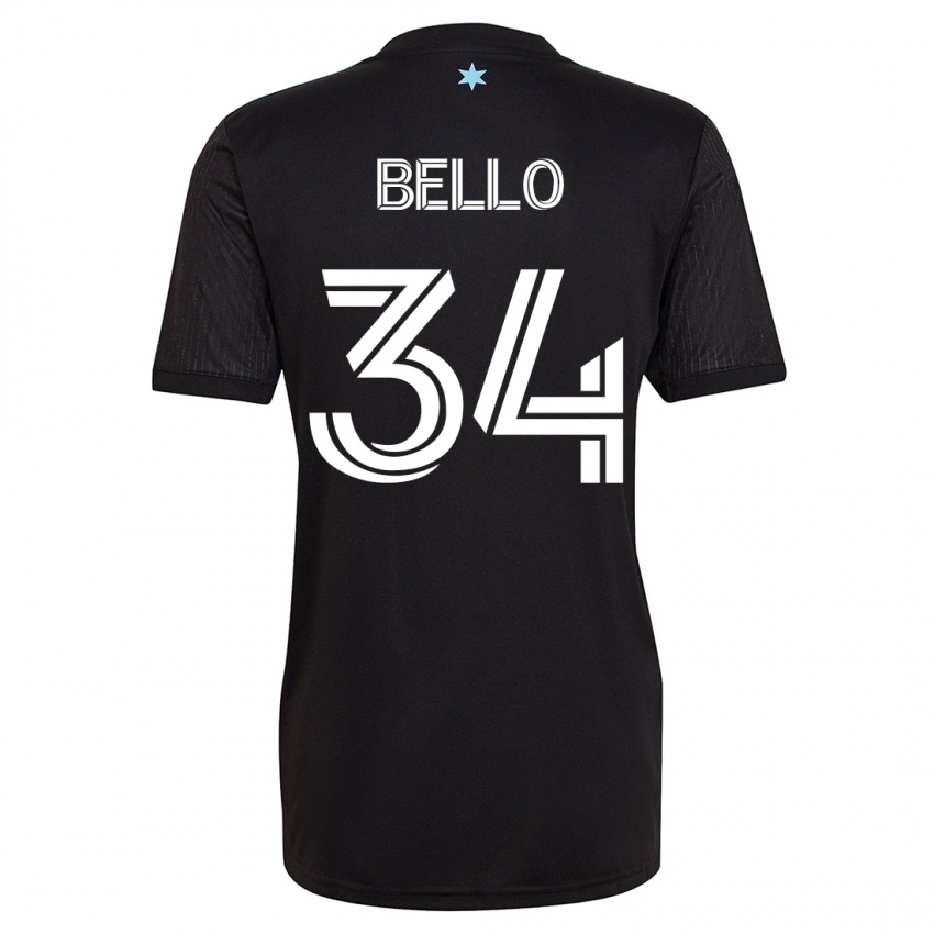Hombre Camiseta Zaydan Bello #34 Negro 1ª Equipación 2023/24 La Camisa