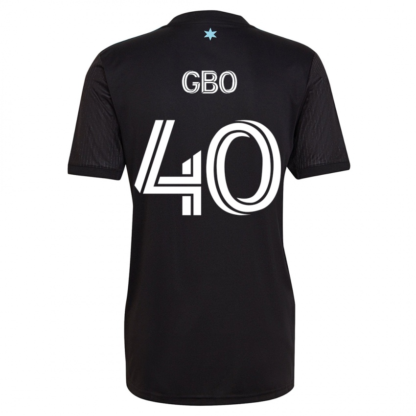 Hombre Camiseta Cedrik Gbo #40 Negro 1ª Equipación 2023/24 La Camisa