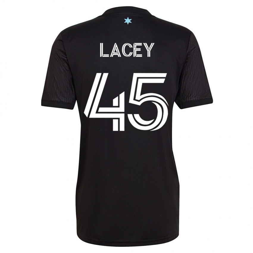 Hombre Camiseta Kameron Lacey #45 Negro 1ª Equipación 2023/24 La Camisa