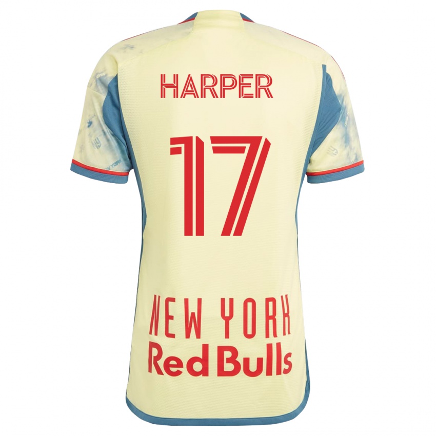 Hombre Camiseta Cameron Harper #17 Amarillo 1ª Equipación 2023/24 La Camisa