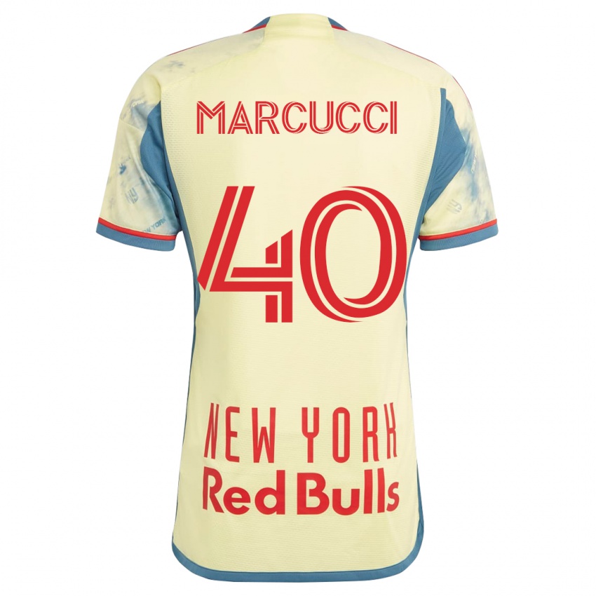 Hombre Camiseta Aj Marcucci #40 Amarillo 1ª Equipación 2023/24 La Camisa