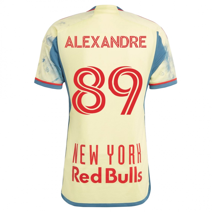 Hombre Camiseta Davi Alexandre #89 Amarillo 1ª Equipación 2023/24 La Camisa