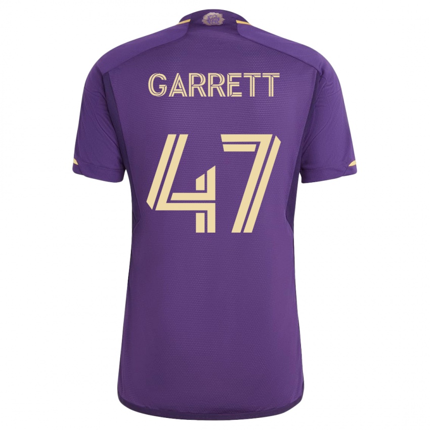Hombre Camiseta Ian Garrett #47 Violeta 1ª Equipación 2023/24 La Camisa