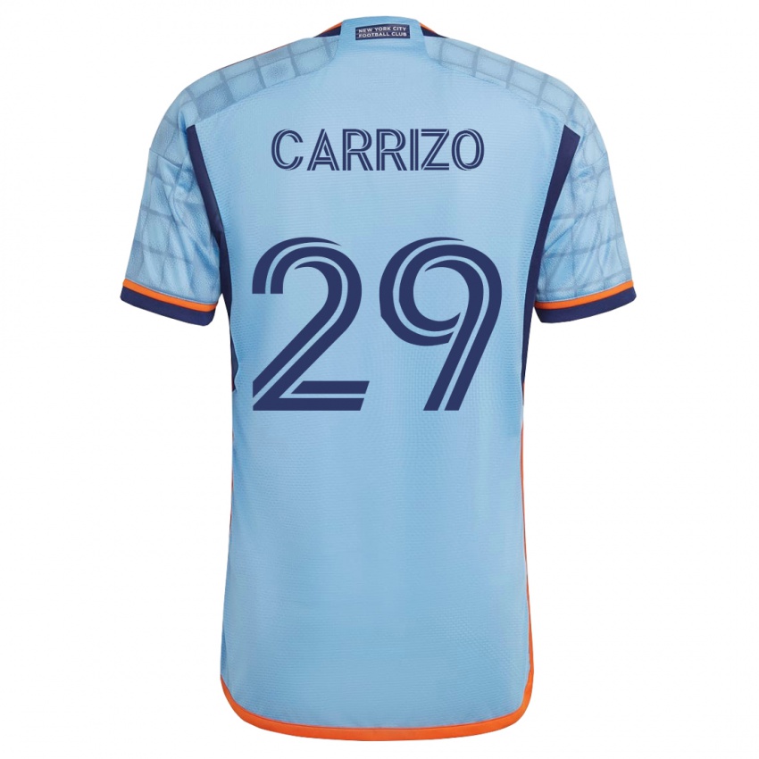 Hombre Camiseta Máximo Carrizo #29 Azul 1ª Equipación 2023/24 La Camisa