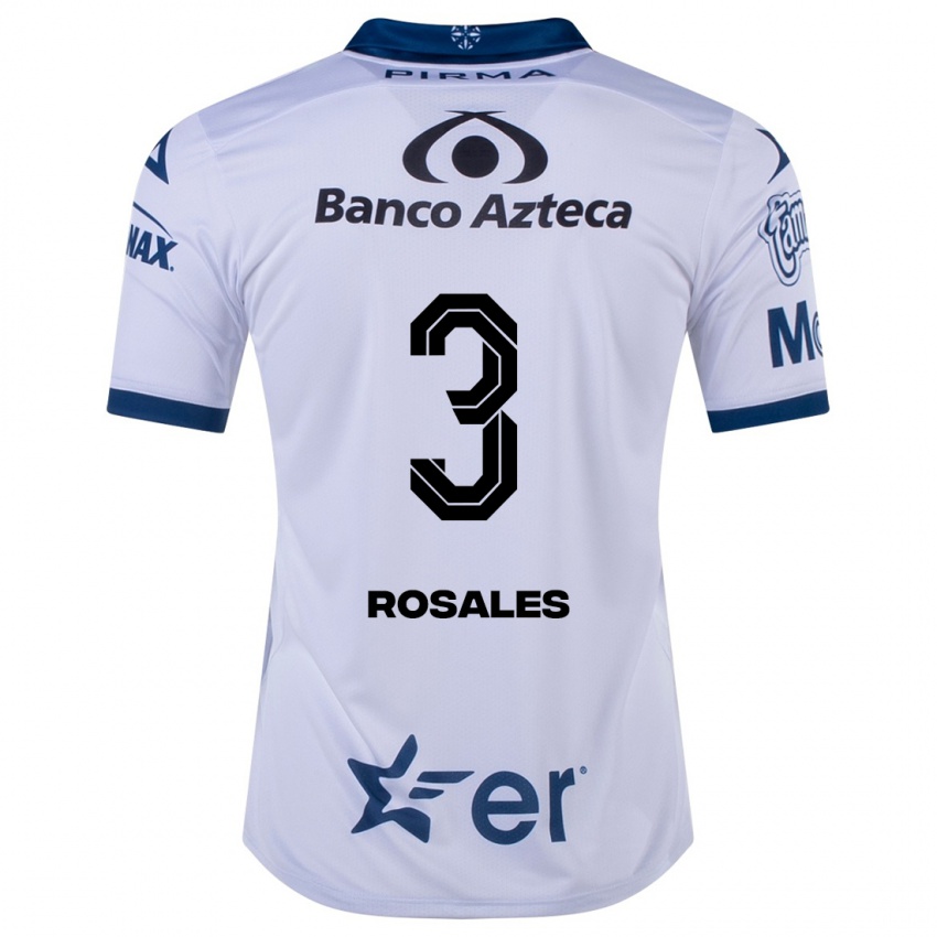Hombre Camiseta Fátima Rosales #3 Blanco 1ª Equipación 2023/24 La Camisa