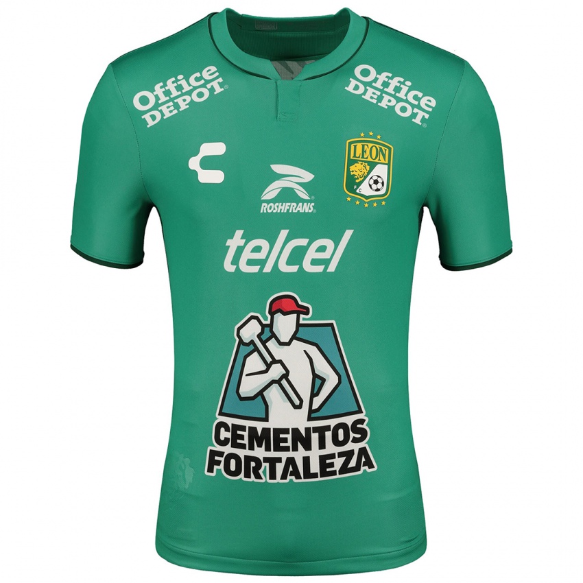 Hombre Camiseta Armando León #26 Verde 1ª Equipación 2023/24 La Camisa