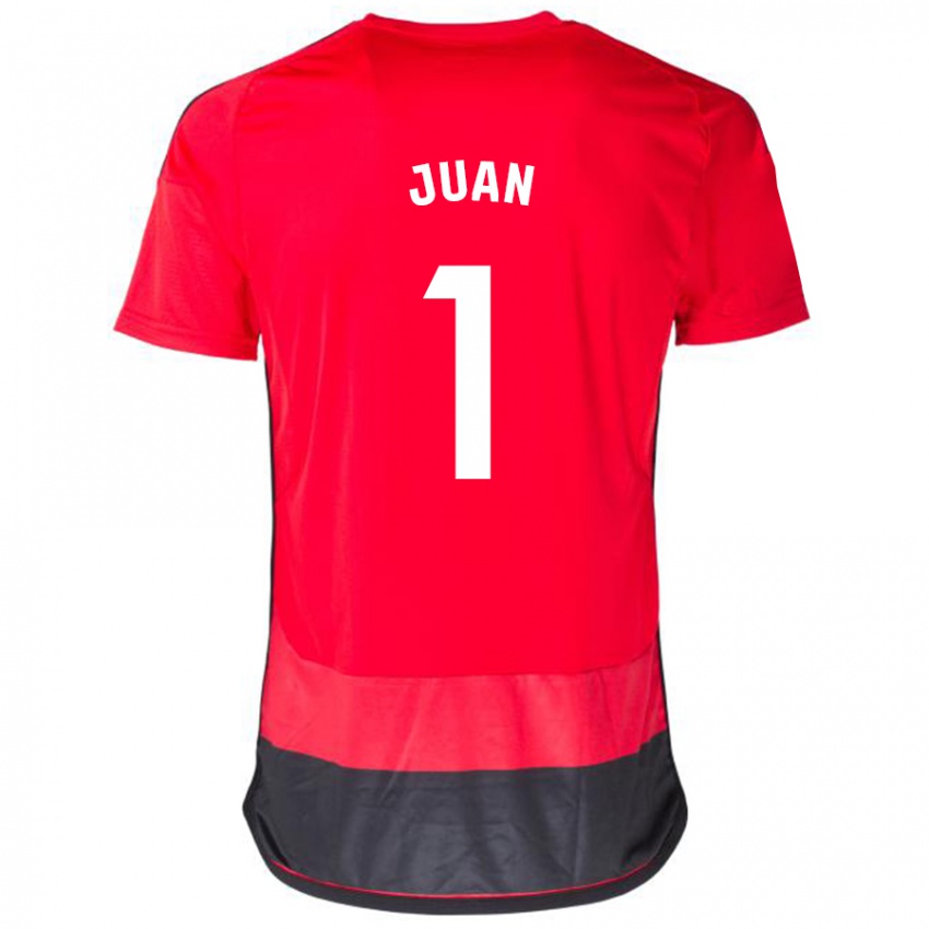 Hombre Camiseta Ramón Juan #1 Negro Rojo 1ª Equipación 2023/24 La Camisa