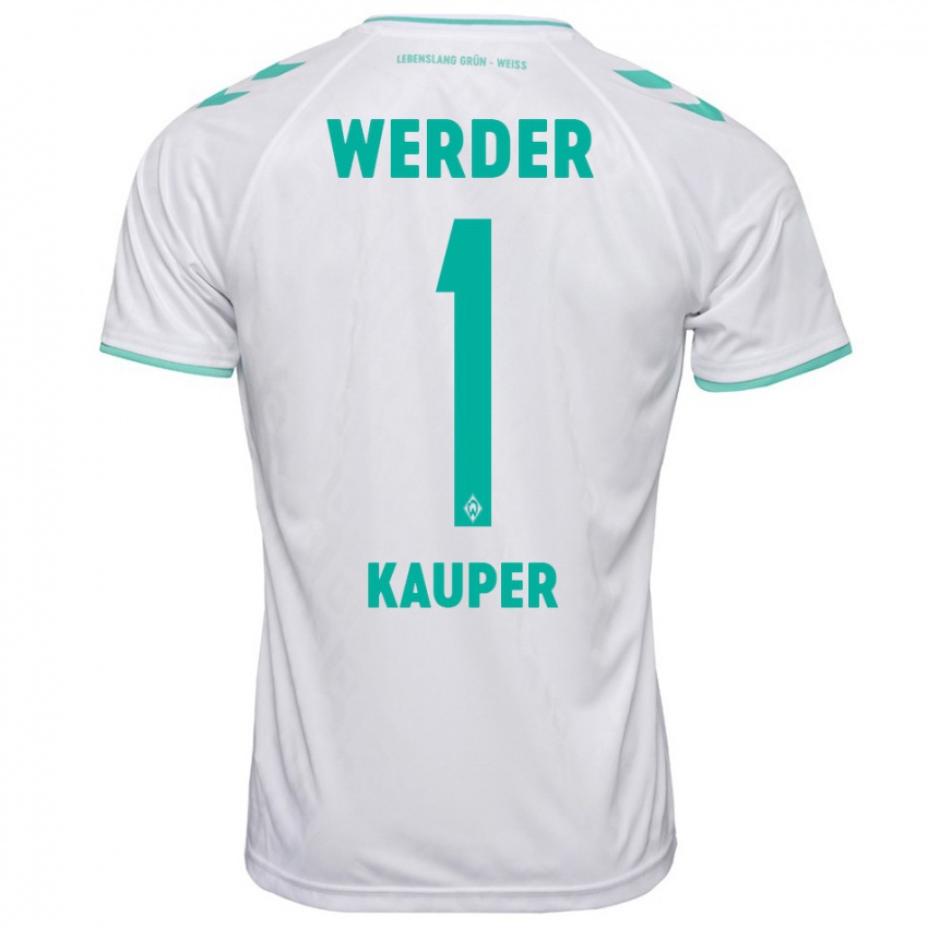 Hombre Camiseta Ben Käuper #1 Blanco 2ª Equipación 2023/24 La Camisa